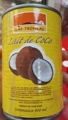 Lait de coco Capitaine cook, Cap Tropical 400 ml, code 8852634051000