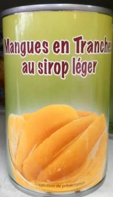 Mangues en tranches au sirop léger Sans marque, EMC Distribution 425 g (235 g égoutté), code 8858650105963