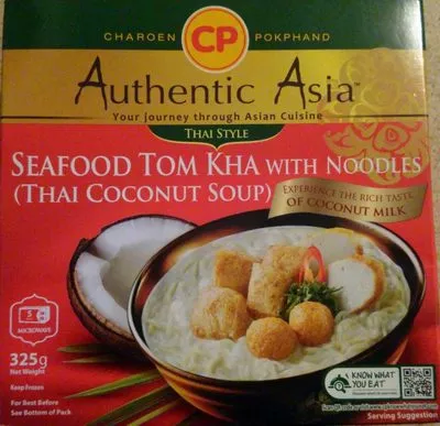 Seafood Tom Kha with Noodles (Thai Coconut Soup) CP Authentic Asia 325g, code 8858984810236