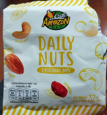 Daily nuts original mix คาเฟ่อเมซอน, Cafe Amazon 32 g, code 8859237002934