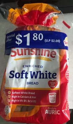 Enriched soft white bread with palm oil  , code 8888010101007