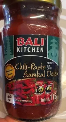 Sambal Oelek Chili-Paste Bali Kitchen 115 g, code 8995899450826