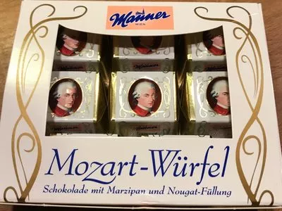 Mozart-würfel, Schokolade Mit Marzipan Und Nougat-. .. Manner , code 9000331605890