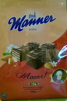 Mozart - Mandel-Haselnuss Waffeln in Schokolade getunkt Manner 300 g, code 9000331607924