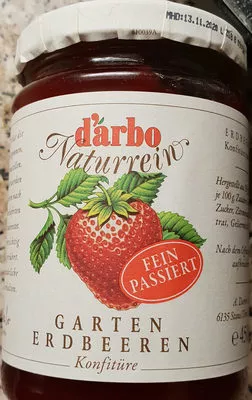 Gartenerdbeeren Konfitüre d‘arbo 450g, code 9001432038297