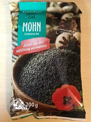 Mohn gemahlen 200g, Merkur IG Merkur Immer Gut 200g, code 9002235953091