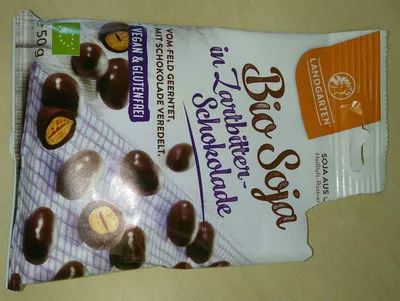 Bio soja in Zartbitter-Shokolade LANDGARTEN 50g, code 9004998002696