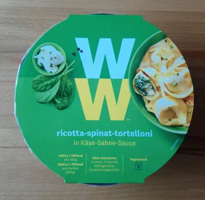 Ricotta Spinat Tortelloni In Käse Sahne Sauce Weight watchers 350g, code 9005545002190