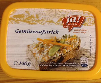 Gemüseaufstrich ja! natürlich 140g, code 9009504007165