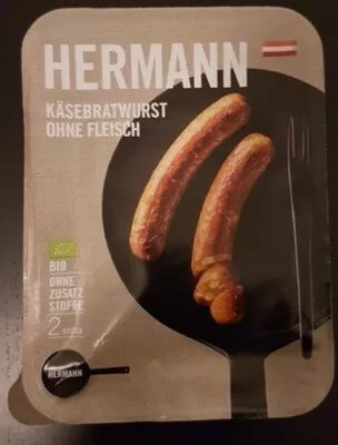 Käsebrutwurst ohne Fleisch Hermann 160 g, code 9010029001057