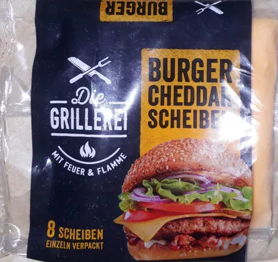 Burger Cheddar Scheiben Die Grillerei 200 g, code 9010158009467