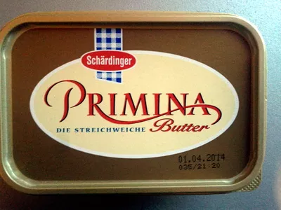 Primina die streichweiche Butter Berglandmilch, Schärdinger 250g, code 9066000106105