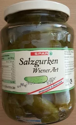 Salzgurken Wiener Art Spar 390 g, code 9100000736099