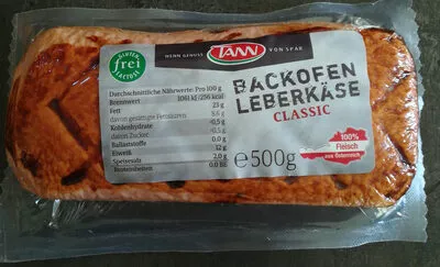 Backofen Leberkäse Classic Tann 500g, code 9100200101864