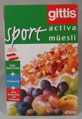 sport activa müesli gittis 450g, code 9120018490691