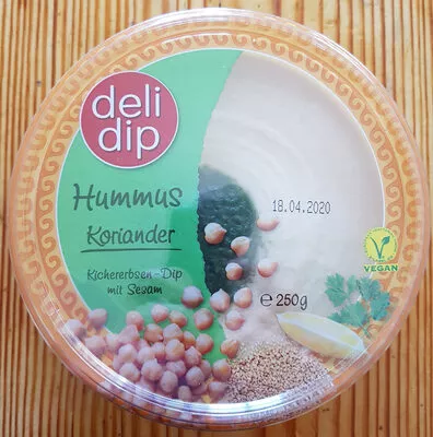 Hummus Koriander deli dip 250g, code 9120061931011