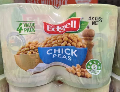 Chick Peas 4 Pack Edgell 4 X 125g, code 9300462118277