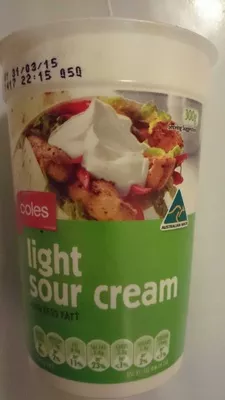 Light Sour Cream Coles 300g, code 9300601001682