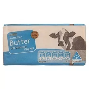 Australian Butter Salt Reduced Coles 250g, code 9300601030071