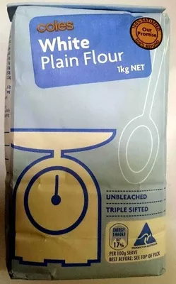 White Plain Flour Coles 1kg, code 9300601287055