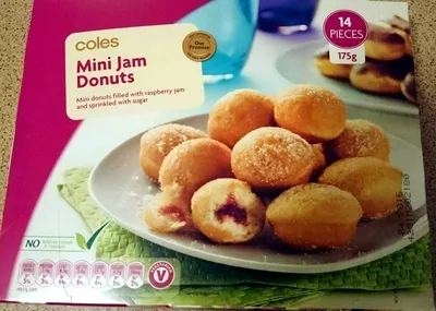 Mini Jam Donuts Coles 175g 14 pieces, code 9300601930203