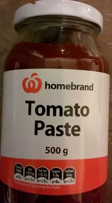 Tomato Paste Homebrand, Woolworths Homebrand, Woolworths 500 g, code 9300633340049