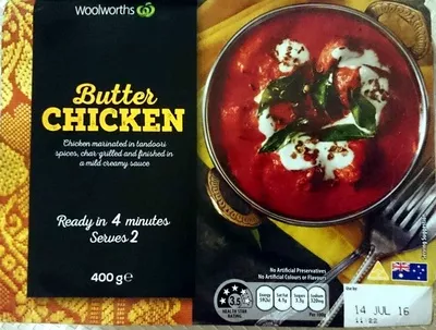 Butter Chicken Woolworths 400g, code 9300633748999