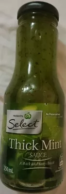 Woolworths Select Thick Mint Sauce Woolworths Select, Woolworths 250 mL, code 9300633910037