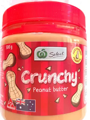 Crunchy Peanut Butter Woolworths Select, Woolworths 500 g, code 9300633919061