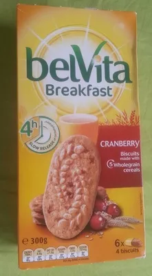 Breakfast Biscuits - Cranberry belVita 300 g, code 9300650001503