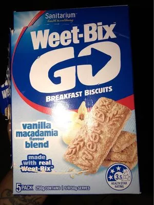 Weet bix go Sanitarium , code 9300652807226