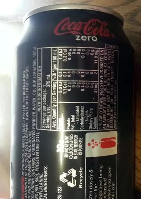 Coke Zero Coca-Cola 375 ml, code 9300675031301