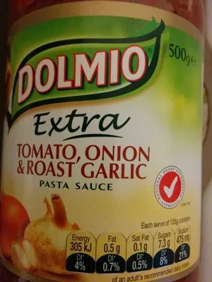 Tomato, onion and roast garlic Pasta Sauce Dolmio 500 g e, code 9310012039587