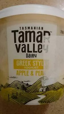 Greek style yogurt apple & pear Tamar Valley Dairy , code 9310053103001