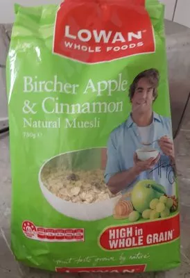 Bircher Apple & Cinnamon Natural Muesli Lowan Whole Foods 750g, code 9310273258123