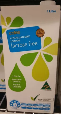 Coles Lactose Free Milk Low Fat Coles 1 Litre, code 9310645094670