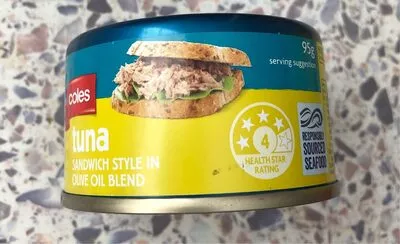 Tuna Coles 95g, code 9310645095196