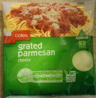 Grated Parmesan Coles 100 g, code 9310645106380