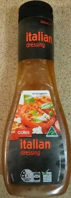 Italian Dressing Coles 300 ml, code 9310645109909