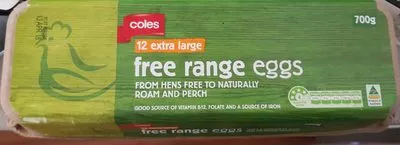 Free range eggs Coles 700g, code 9310645119144