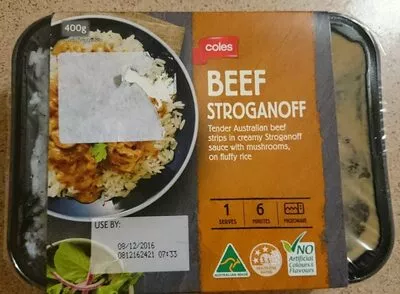 Beef stroganoff Coles , code 9310645174051