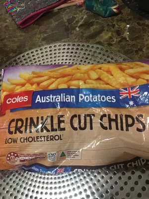 Crinkle Cut Chips Coles 1 kg, code 9310645250021