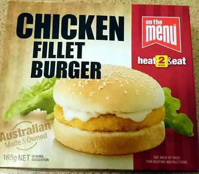 Chicken fillet burger On the Menu 165g, code 9310761130221