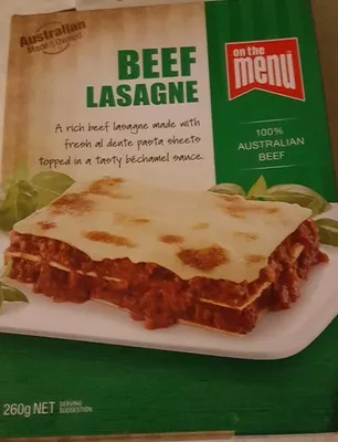 Beef Lasagne On the Menu 260g, code 9310761713370