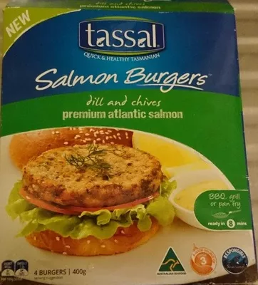 Salmon burgers Tassal , code 9313107152444