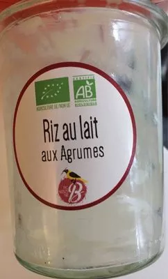 Riz au lait aux agrumes  , code 9399421000005