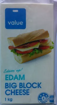 Edam Big Block Cheese value 1 kg, code 9415077096084