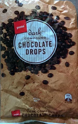 Dark Compound Chocolate Drops Pams 400 g, code 9415077412907