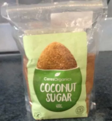 Sucre de cocotier Ceres Organics Coconut 400 g, code 9415748008538