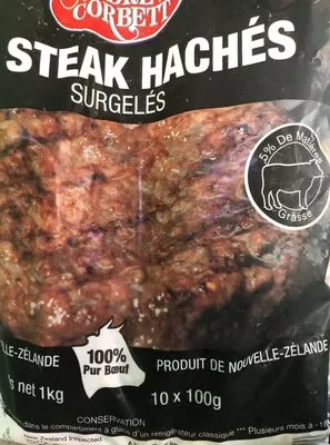 Steaks Hachés Surgelés Andrew Corbett 1 kg (10 * 100 g), code 9417915001243